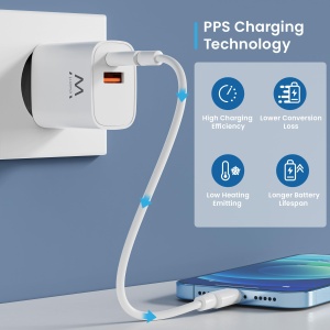 Incarcator rapid Ewent EW1326, 30W, USB-C Power Delivery, USB-A QC3.0 - Img 5