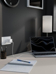 Incarcator UNIQO GaN Nano 45W, USB-C, compact, alb - Img 8