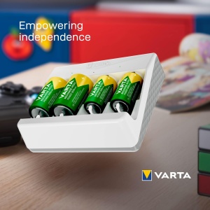 Incarcator universal VARTA pentru baterii reincarcabile, 24 AA, AAA, C, D, 1x 9V - Img 3