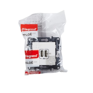 Incarcator USB dublu LEGRAND Niloe Step 398262 Alb pentru instalare sub tencuiala - Img 4