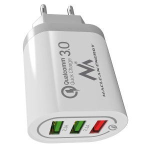 Incarcator USB Maclean MCE479, 3x USB, 1x QC 3.0, 2.1A, Alb - Img 4