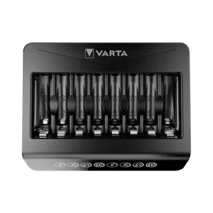 Incarcator VARTA LCD pentru acumulatori AAAAA, capacitate 8 acumulatori, design compact