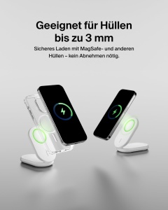 Incarcator wireless Belkin BoostCharge, 15 W, compatibil MagSafe, alb - Img 7