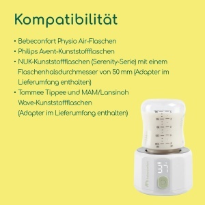 Incubator pentru sticle Bebeconfort, compact, digital, 280g, 4 temperaturi - Img 8