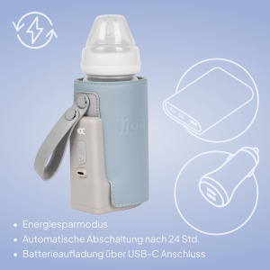 Incubator portabil pentru biberon LIONELO Thermup Go Plus, 5 temperaturi, USB-C - Img 8