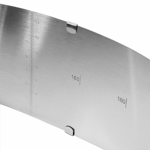 Inel de tort reglabil Wenco cu scara, inaltime de 15 cm, inel de tort reglabil cu diametru de 16-30 cm, cadru de copt rezistent la caldura rotund, accesorii de copt din otel inoxidabil - Img 3