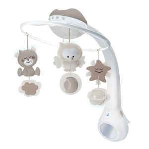 Infantino 3-in-1 Projektor Musik-Mobile Gri Functie Lumina si Sunete Naturale