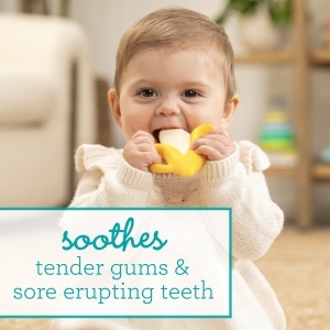 Infantino Lil Nibbles Bejring Silikon BPA-Free Texturat Pentru Dinti Sensibili - Img 4