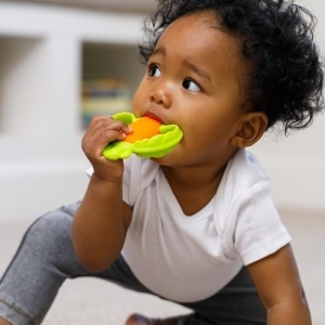 Infantino Lil Nibbles Silicon Beissring Carrot BPA Free pentru bebelusi - Img 10