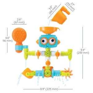 Infantino Sensory Plug Play Jucarie Baie pentru Bebelusi 16 Piese BPA-Free - Img 3