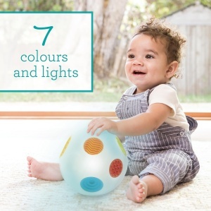 Infantino Sensory Regenbogenball Multicolor Stimuleaza Simturile si Dezvolta Motorica - Img 3
