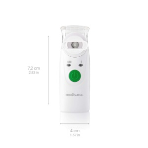 Inhalator medisana IN 525 pentru deplasare, inhalator mobil cu mustiuc si masca pentru adulti si copii, inhalator nebulizator pentru raceli sau astm cu accesorii suplimentare - Img 2