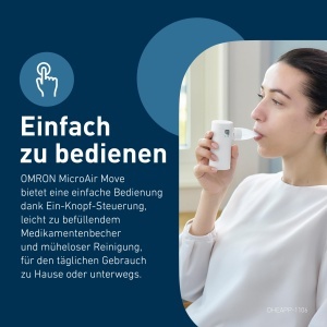 Inhalator OMRON MicroAir Move, portabil, cu tehnologie Mesh, pentru adulti si copii - Img 5