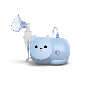 Inhalator pentru copii OMRON Nami Cat, design prietenos, tratament eficient pentru astm si bronsita