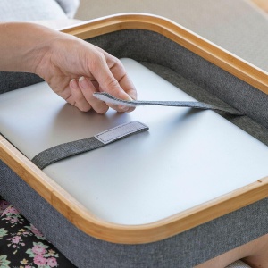 InnovaGoods Laptoptisch Portabil cu Spatiu de Depozitare MDF Robust Design Compact - Img 3