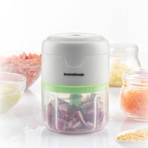 InnovaGoods - Mini robot de bucatarie portabil reincarcabil fara fir 250ml 3x lame din otel inoxidabil versatil pentru nucilegumefructe usor de curata - Img 4