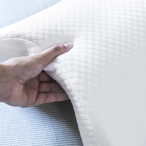 InnovaGoods - Perna viscoelastica pentru cupluri Design ergonomic pentru relaxare pentru doi Spuma cu memorie pentru ameliorarea presiunii Husa detasa - Img 9