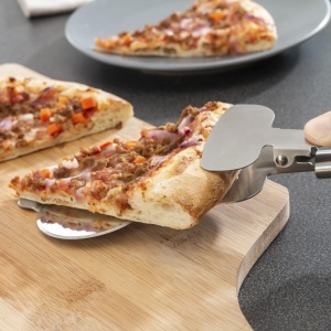 InnovaGoods - Taietor de pizza 4 in 1 Otel inoxidabil Inovator si functional Usor de curatat Economiseste timp si efort Argintiu Otel inoxidabil - Img 4