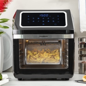 InnovaGoodsr Air Fryer 12L airfryer 1800W cu 100 retete in DE Friteuza cu aer cald cu 8 accesorii 10 programe touch screen cronometru cuptor cu convec - Img 6