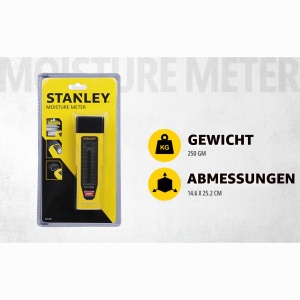 Instrument de masurare a umiditatii Stanley 0-77-030, pentru lemn si materiale de constructie - Img 3