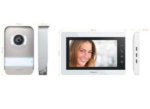 Interfon video Legrand EASYKIT Essential 367910 monitor 7 inch camera cu unghi larg 105deg alb - Img 4