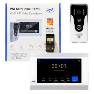 Interfon video PNI SafeHome PT750 WiFi HD, 2MP, 7 inch, doua cai comunicare - Img 2
