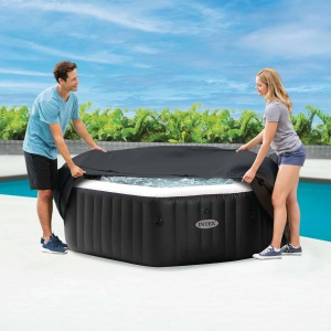 Intex 28536 - Copertura termica pentru PureSpa octogonal, 4 locuri, negru - Img 4