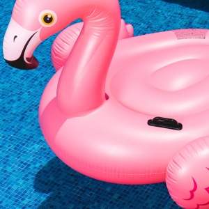Intex 57558NP - Suport gonflabil Flamingo roz vinil roz 147x140x94 cm - Img 6