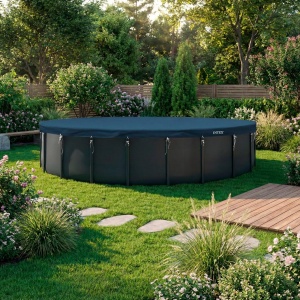 Intex Acoperire pentru piscina rotunda 732 cm, material 3-strat, rezistenta UV - Img 2