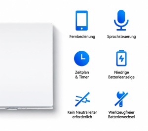 Intrerupator Inteligent Tapo S210, 1 Gang, Control Vocal, Alimentare cu Baterii - Img 2