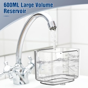 Irigator oral Sawgmore, 600 ml, 10 trepte presiune, negru - Img 7