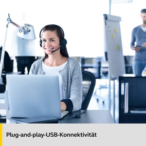 Jabra Evolve 20 SE Mono Headset Noise-Cancelling USB-A Negru - Img 2