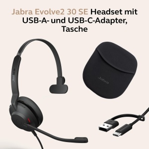 Jabra Evolve2 30 SE Telefon Pe Casti Casti Cu Fir Mono Negru Microfon Anulare Zgomot, Anulare Zgomot He - Img 8