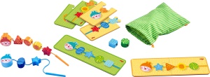 Joc de indemanare HABA Fadelspiel Raupe 304653 pentru copii 18 luni din lemn Made in Germany