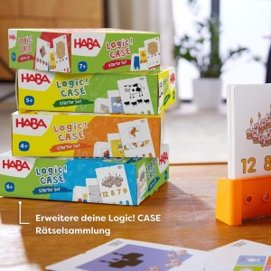 Joc de logica HABA Logic CASE Starter Set 4, 77 carti de puzzle, pentru copii - Img 6