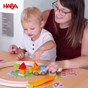Joc de societate HABA Baustela cu vehicul si poveste, pentru copii de la 2 ani - Img 4