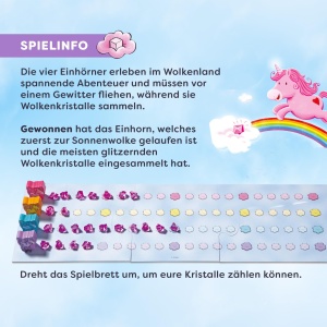 Joc de societate HABA Einhorn Glitzergluck, 60 cristale, pentru 2-4 jucatori - Img 4