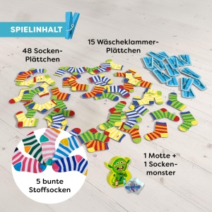 Joc de societate HABA Socken Zocken Jubilaums-Edition cu sosete textile, 2-5 jucatori, pentru copii de la 4 ani - Img 4