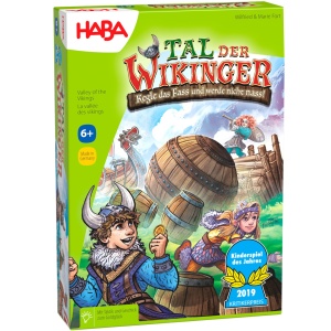 Joc de societate HABA Tal der Wikinger, 2-4 jucatori, 6 ani, XXL-plan de joc