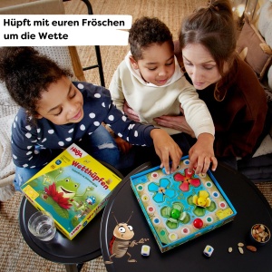 Joc de societate HABA Wetthupfen, pentru 2-4 jucatori, 3 ani, cu efect pop-up - Img 2