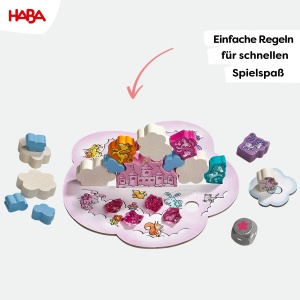 Joc de Stivuire HABA Einhorn Glitzergluck, 5 figurine unicorni, 10 nori, 4 ani - Img 5