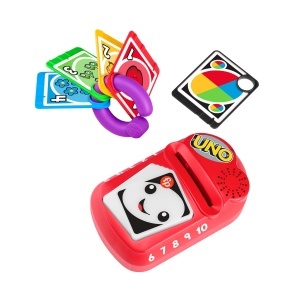 Joc educativ Fisher-Price Counting and Colors UNO - suport pentru imaginatie, design prietenos