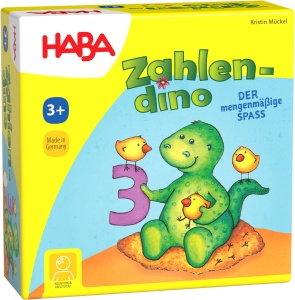 Joc educativ HABA Zahlendino invatarea numerelor 1-10, pentru copii 3-8 ani