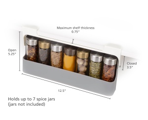 Joseph Joseph CupboardStore Organizator Sub Raft Gri Compact - Img 3