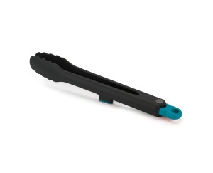 Joseph Joseph Duo Locking Kitchen - Clesti pentru alimente pentru gatit, rezistente la caldura si cu suport integrat pentru scule, opal inchis la culoare - Img 1