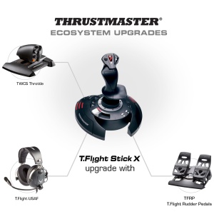 Joystick Thrustmaster T.Flight Stick X, Plug Play, 12 butoane, ergonomic - Img 3