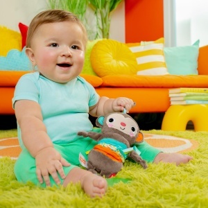Jucarie Activitate Plus - Bright Starts Pull, Play n Boogie, Culoare Diversa, Recomandat de la Negru - Img 2