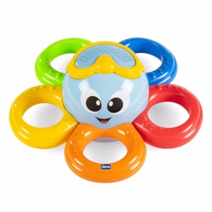 Jucarie baie copii Chicco Oktopus multicolora 6-36 luni cu efect de ploaie si pesti stropitori - Img 6