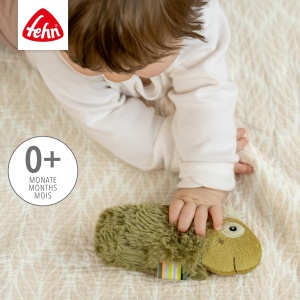 Jucarie bebelusi Fehn Stabgreifling Chameleon 042221 cu Rassel Material moale 16 cm - Img 3