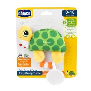 Jucarie Chicco Easy Grab Turtle forma de broasca testoasa cu oglinda si zornaitoare - Img 2